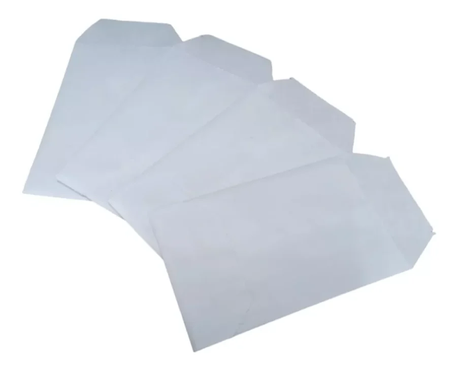 SOBRES BOLSITAS 7x10 BOLSAS PAPEL BLANCO 10 UNIDADES - BPP52