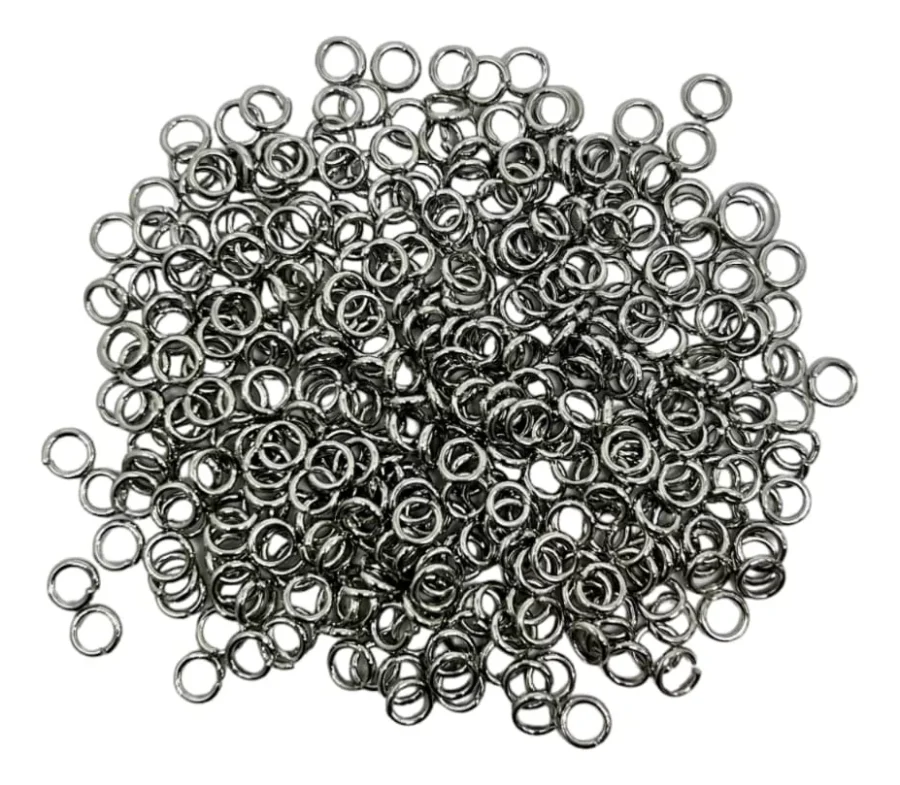 500G. ARGOLLAS 6*1.2MM NIQUELADA PARA ARMADO DE ACCESORIOS - MOSHM07 - Imagen 2