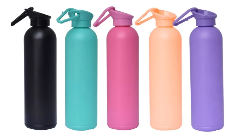 BOTELLA AGUA DEPORTIVA DUKI 400ML C/TAPA LISA (COLOR A ELECCION) - FIT002