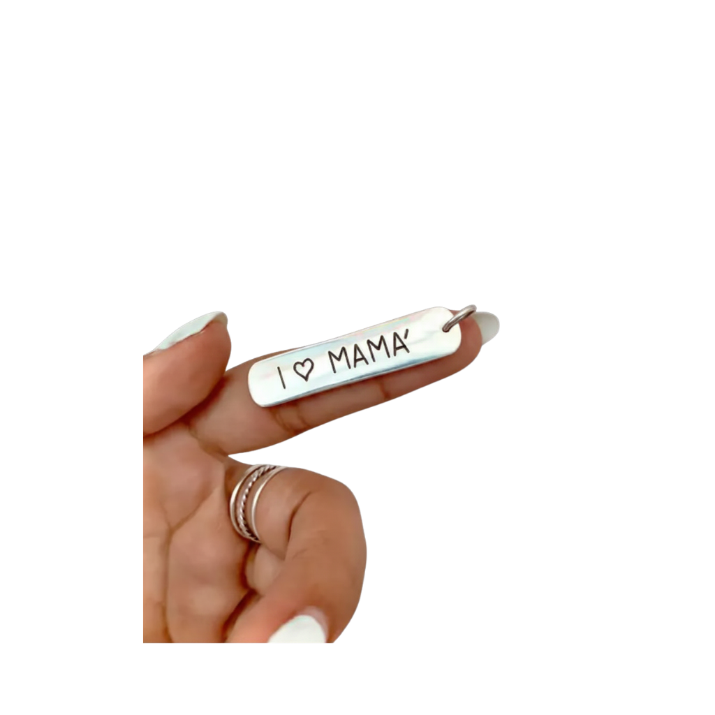 DIJE CHAPITA (I LOVE MAMA) PLATA 925 - JOPE86