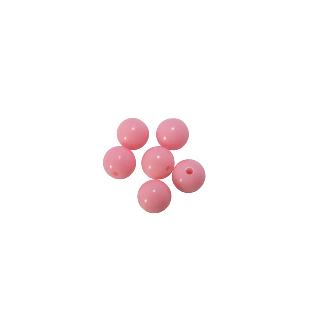 BOLITAS PLÁSTICAS NRO 12 ROSA BEBÉ X 10 GRAMOS