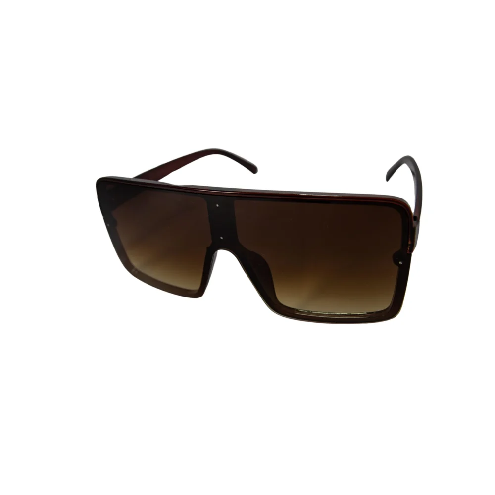 LEN208- LENTES DE SOL CON PROTECCION UV MARRONES CUADRADOS