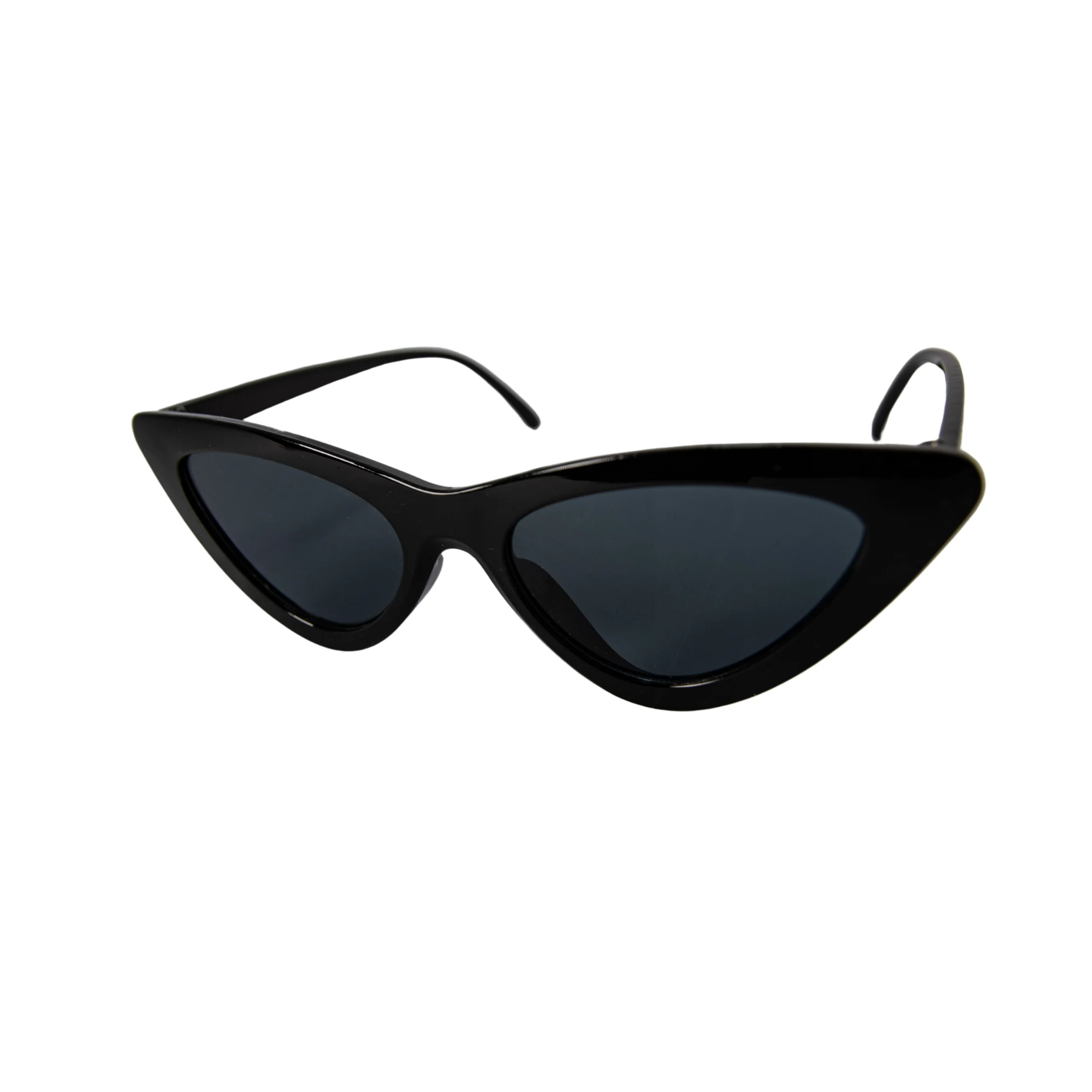 LEN215- LENTES DE SOL CON PROTECCION UV NEGROS EN PUNTA