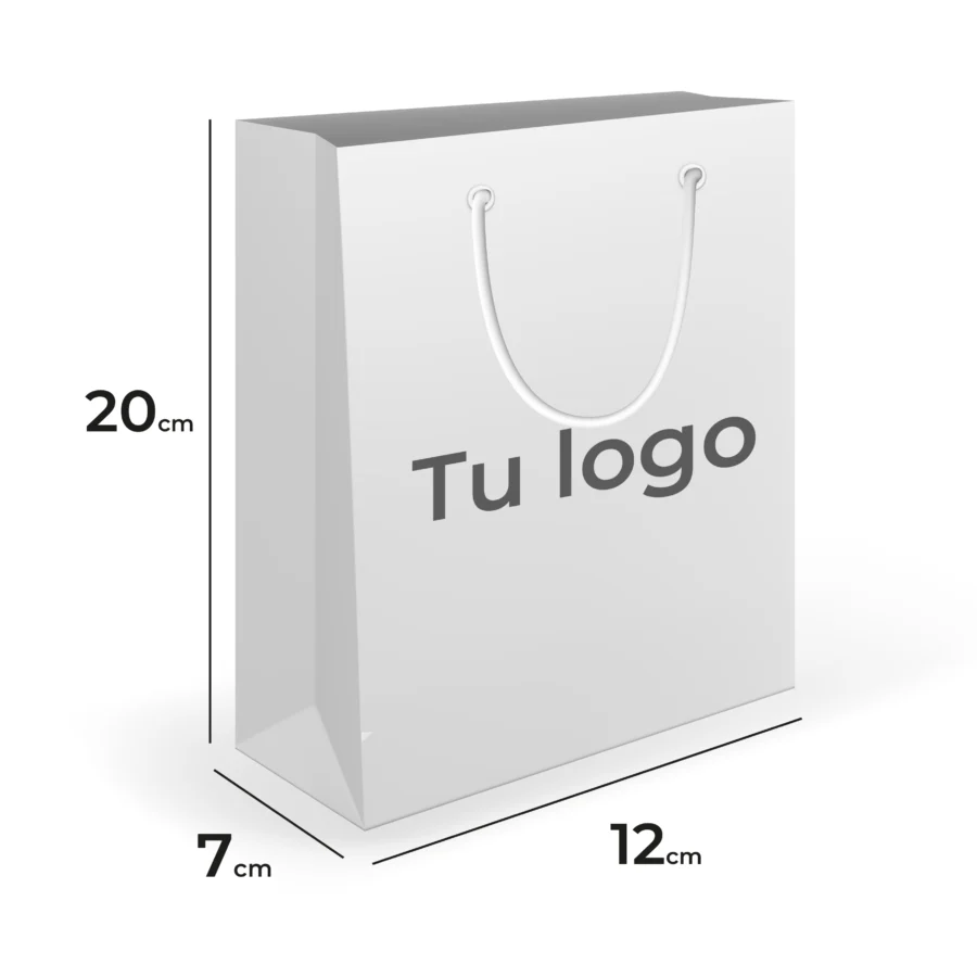 BOLSA CON CORDON PERSONALIZADA CON LOGO 12 X 20 X 7 CM (200 UNIDADES) -CAJP283