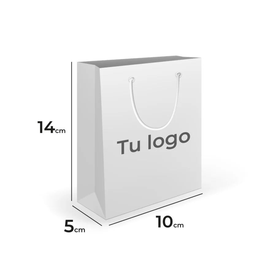 BOLSA CON CORDON PERSONALIZADA CON LOGO 10 X 14 X 5 CM (500 UNIDADES) -CAJP287