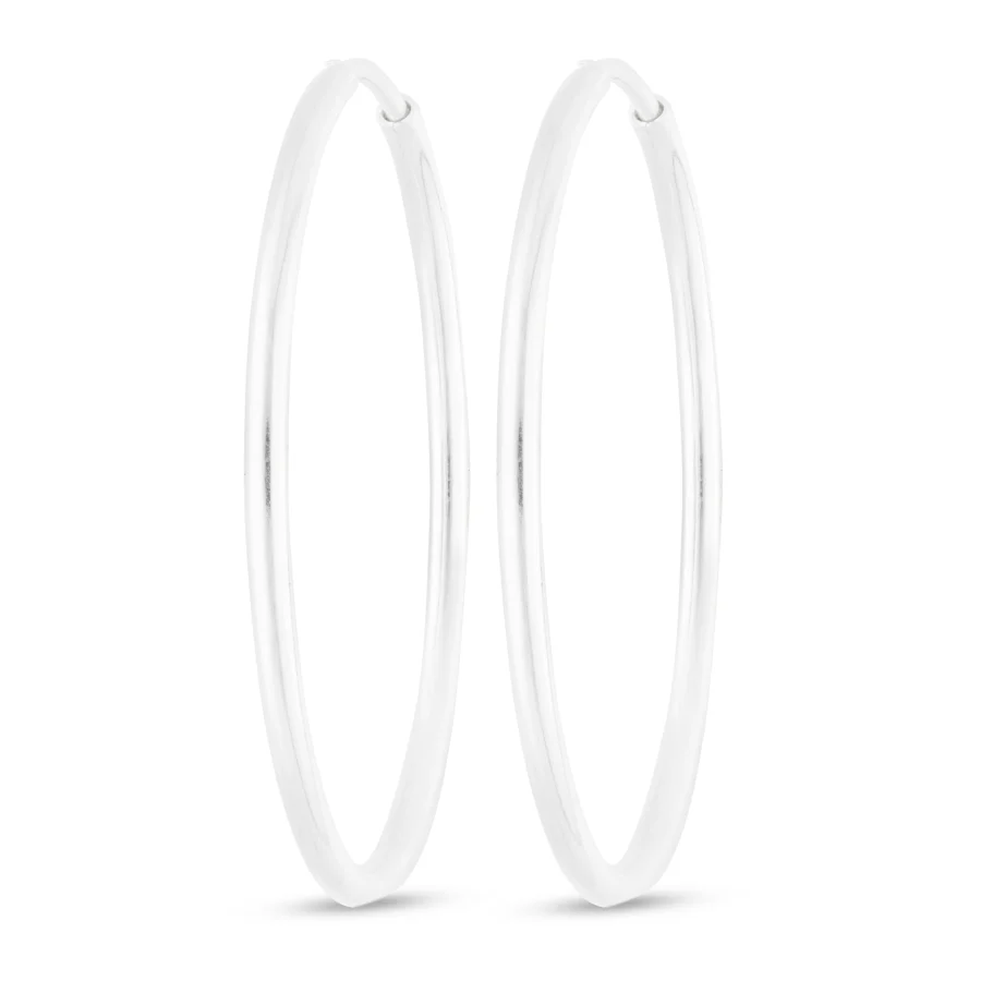 AROS ARGOLLAS 1,5 CM PLATA 925 CLASICAS LISA- ARL300103