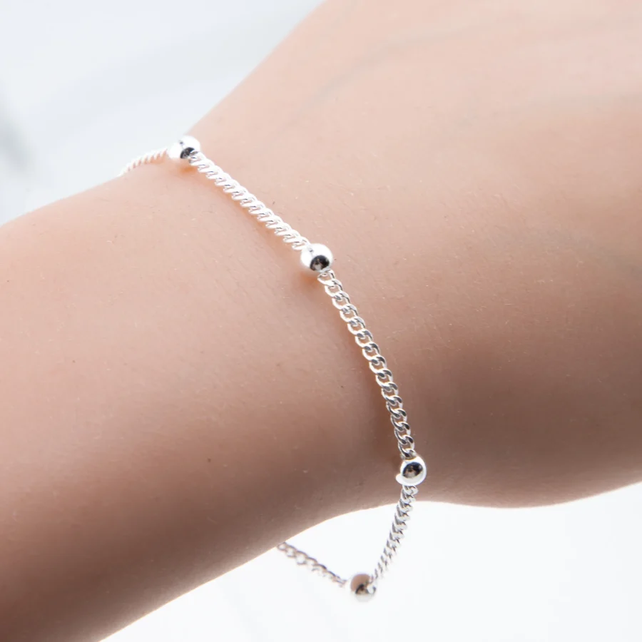 PULSERA PLATA 925 CLASICA LISA- ARPU3001