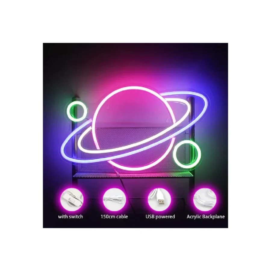 CARTEL LED NEON CHICO PLANET ( C ) - SMAR095 - Imagen 2