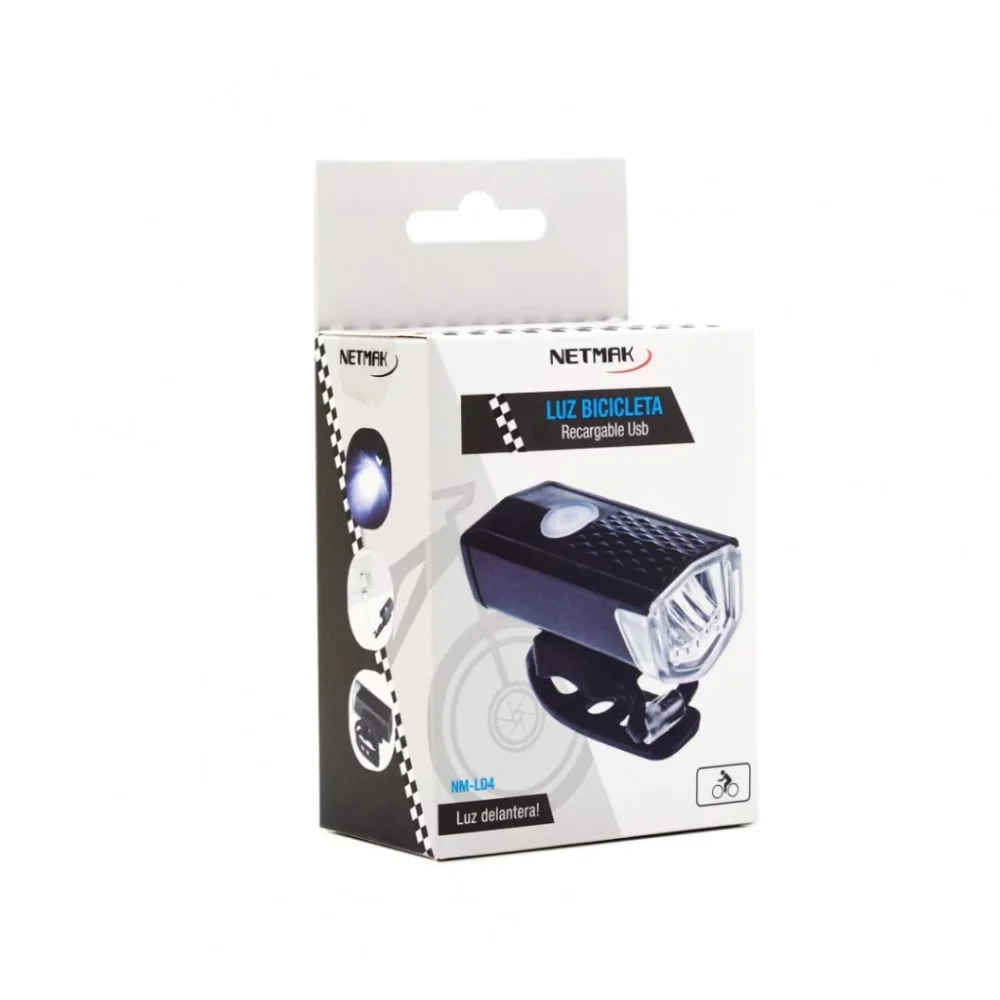 LUZ RECARGABLE USB PARA BICI DELANTERA NM-LD4 - SMAR091 - Imagen 2