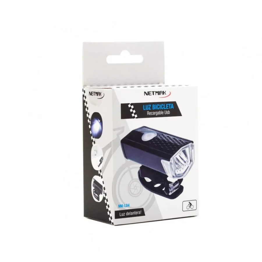 LUZ RECARGABLE USB PARA BICI DELANTERA NM-LD4 - SMAR091 - Imagen 2