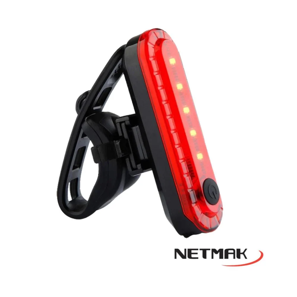 LUZ RECARGABLE USB PARA BICI TRASERA NM-LD5 - SMAR090