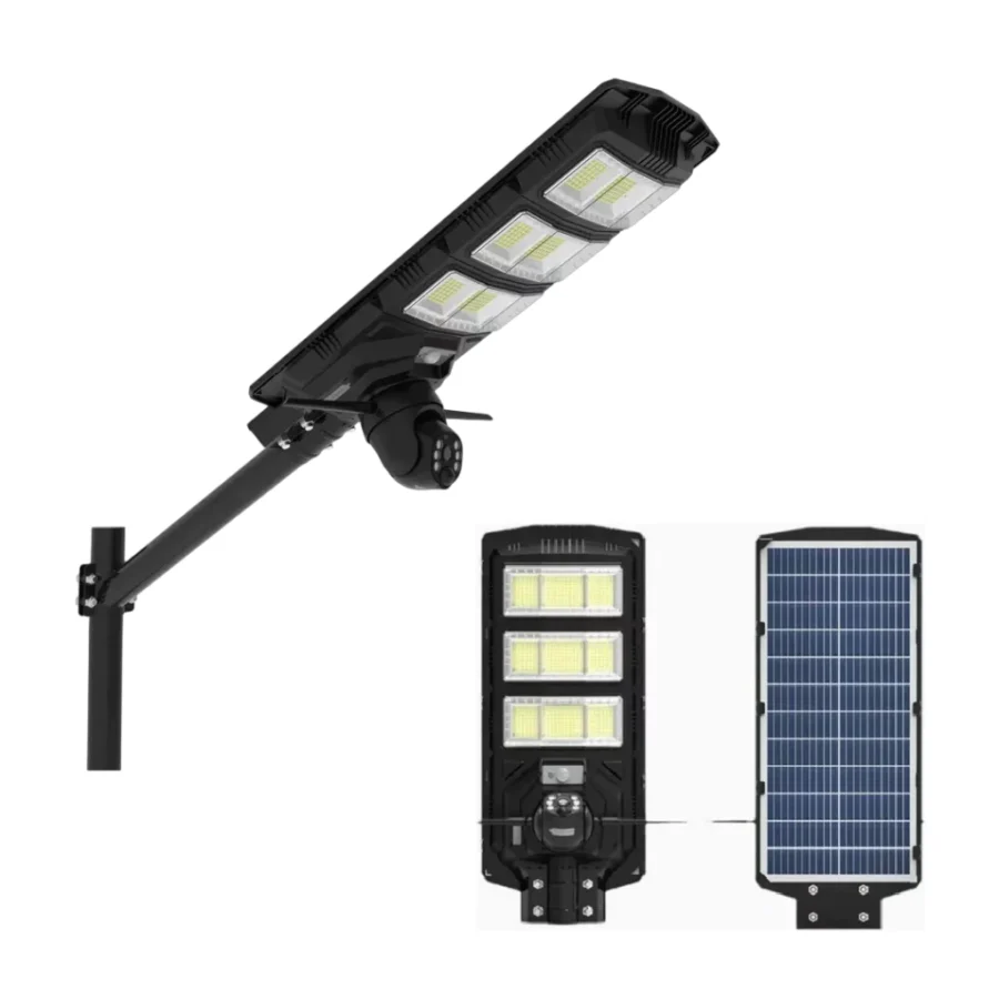 REFLECTOR LED + CAMARA WI-FI 360º CON PANEL SOLAR SEISA IPC-XA01  - SMAR086