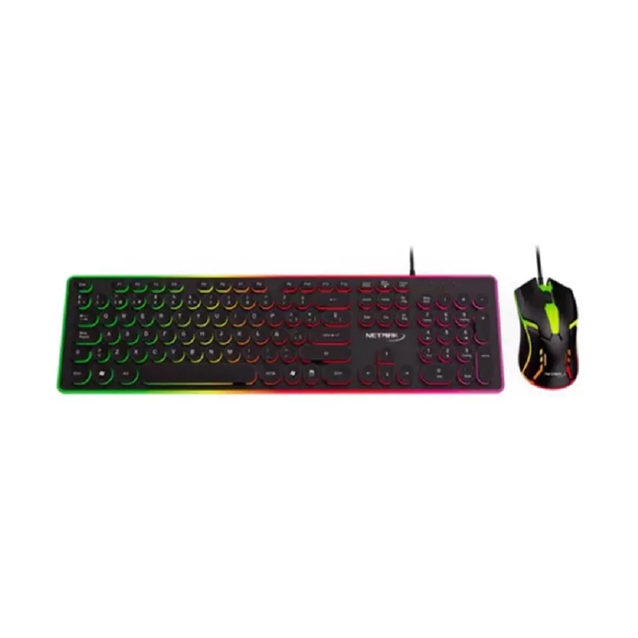 TECLADO Y MOUSE GAMER RETROILUMINADO NETMAK NM-VORTEX  - SMAR071 - Imagen 4