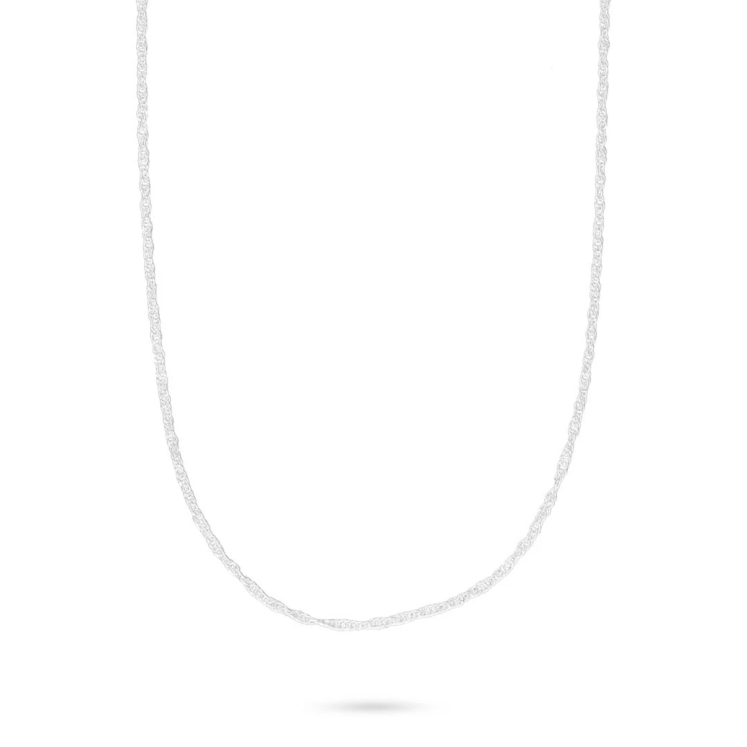 CADENA TOURBILLON PLATA 925 ITALIANA 45 CM