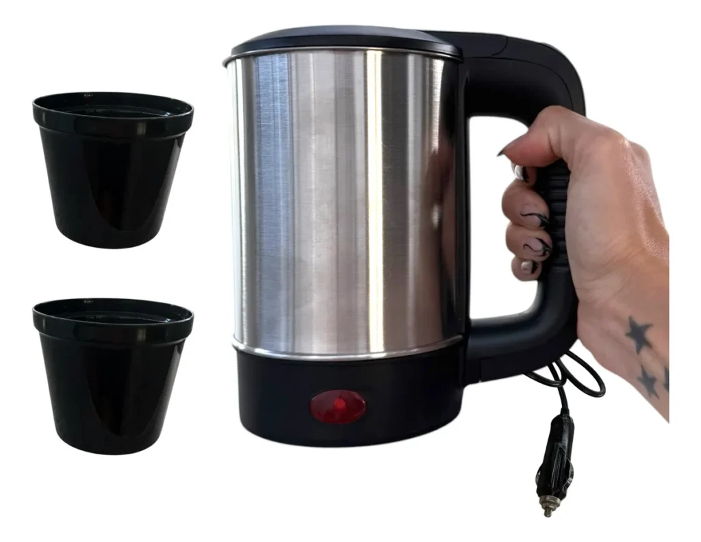 PAVA ELECTRICA PARA AUTO 500 ML + 2 TAZAS  -SMAR120