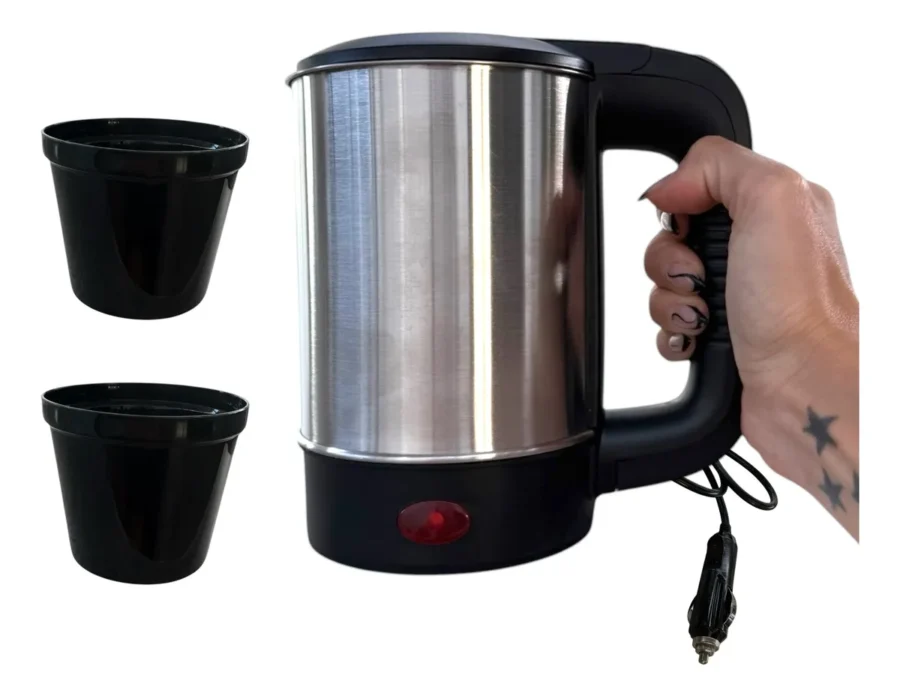 PAVA ELECTRICA PARA AUTO 500 ML + 2 TAZAS  -SMAR120