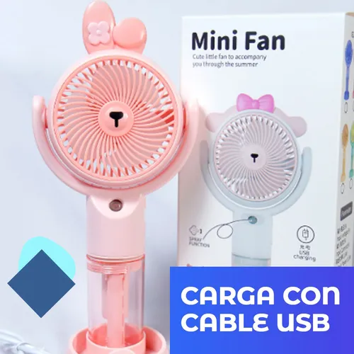 VENTILADOR DE MANO CON HUMIFICADOR -SMAR146 - Imagen 2