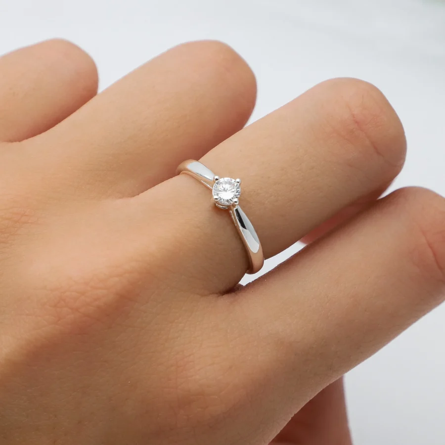 ACEANX007-ANILLO ACERO BLANCO (MEDIDA ESTANDAR)