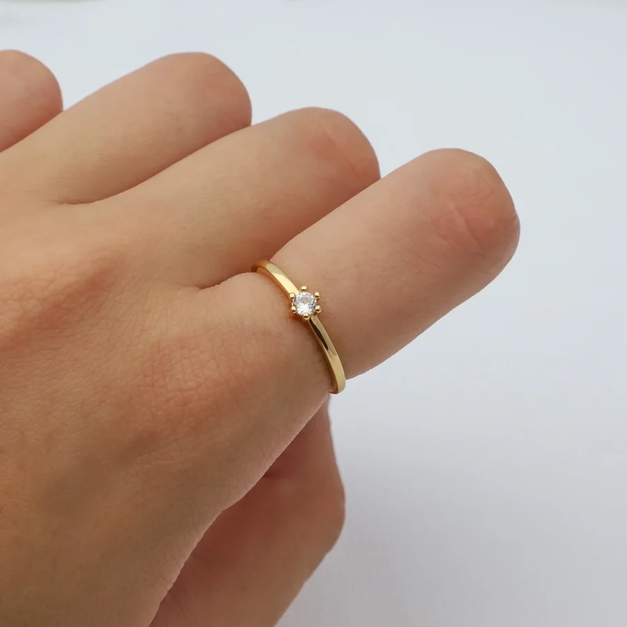 ACEANX006-ANILLO ACERO DORADO (MEDIDA ESTANDAR)