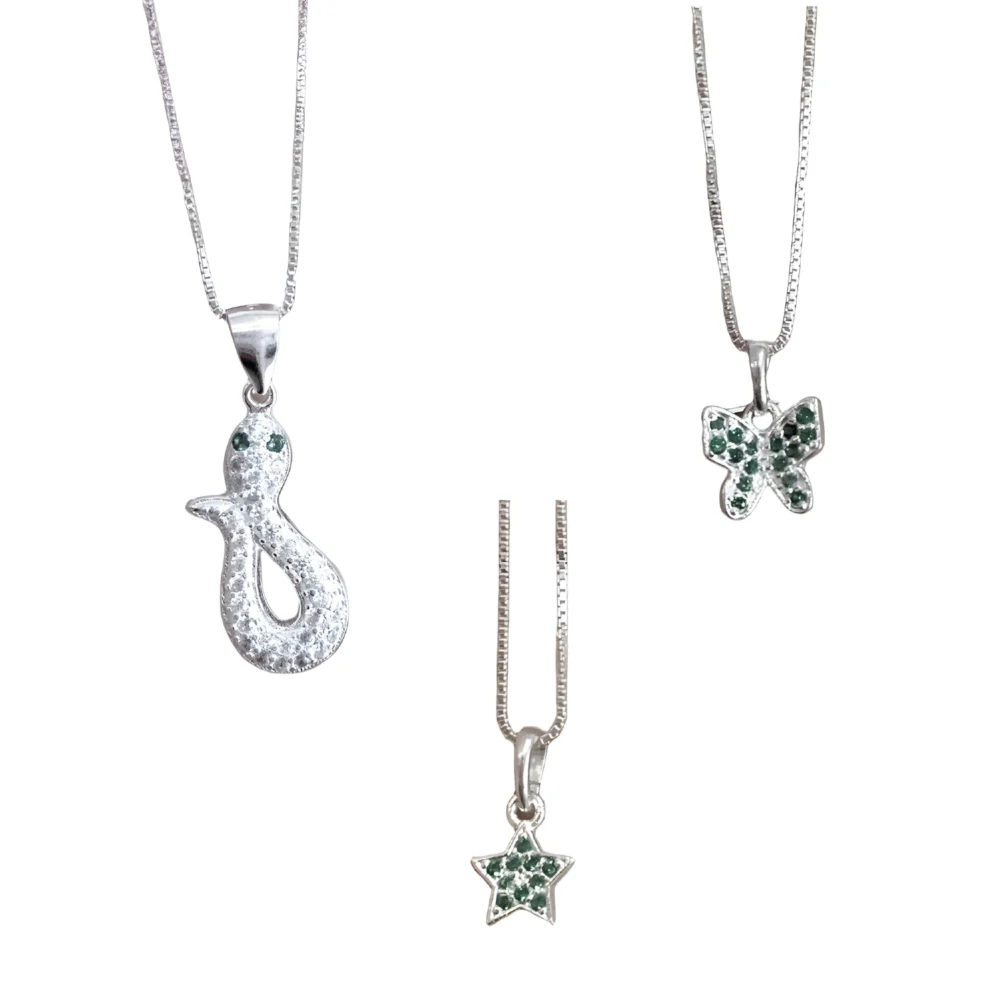 KIT208- KIT ZIRCONIA PREMIUM 3 CADENAS CONJUNTOS DE PLATA 925 ( IMAGEN ILUSTRATIVA, PRODUCTOS SIN ELECCION SURTIDOS)