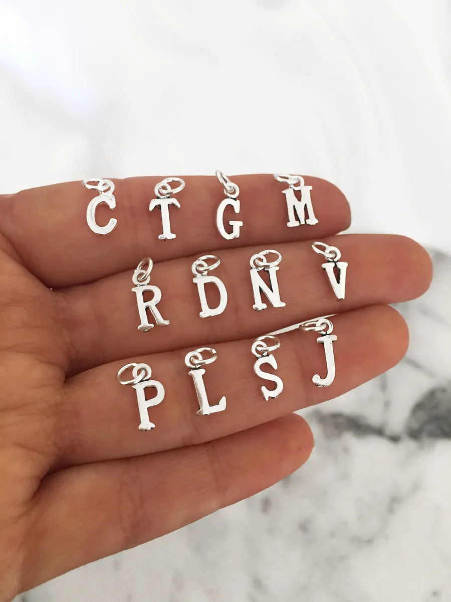 CADENA PERSONALIZADA CONJUNTO 45CM CON DIJE INICIAL PLATA 925- CA3685 - Imagen 3