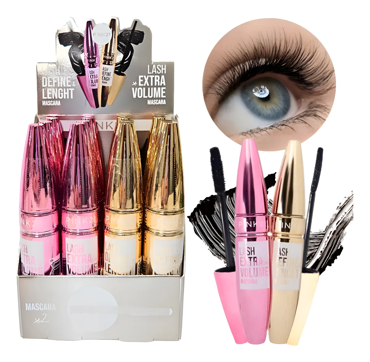 Rimel Máscara De Pestañas P/ Maquillaje Definición O Volumen