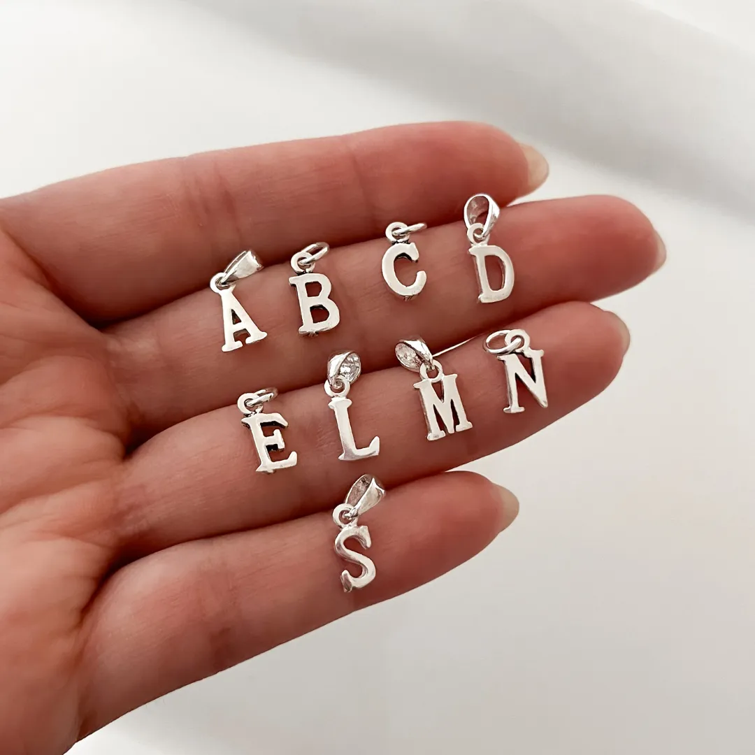 CADENA PERSONALIZADA CONJUNTO 45CM CON DIJE INICIAL PLATA 925- CA3685 - Imagen 2