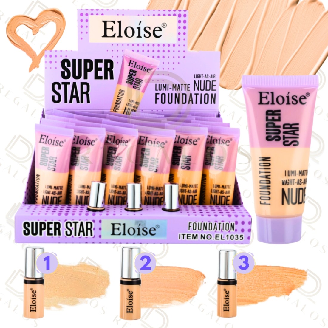 Base De Maquillaje Fundation Lumi-matte Ligera Nude Eloise