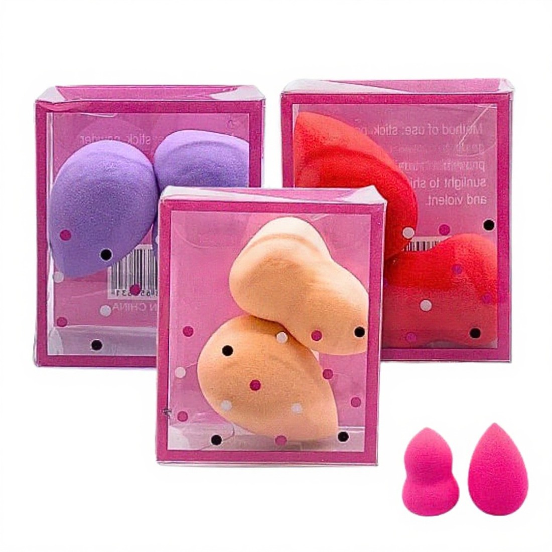 Set X2 Mini Esponjas Blender Para Base Corrector Liquido
