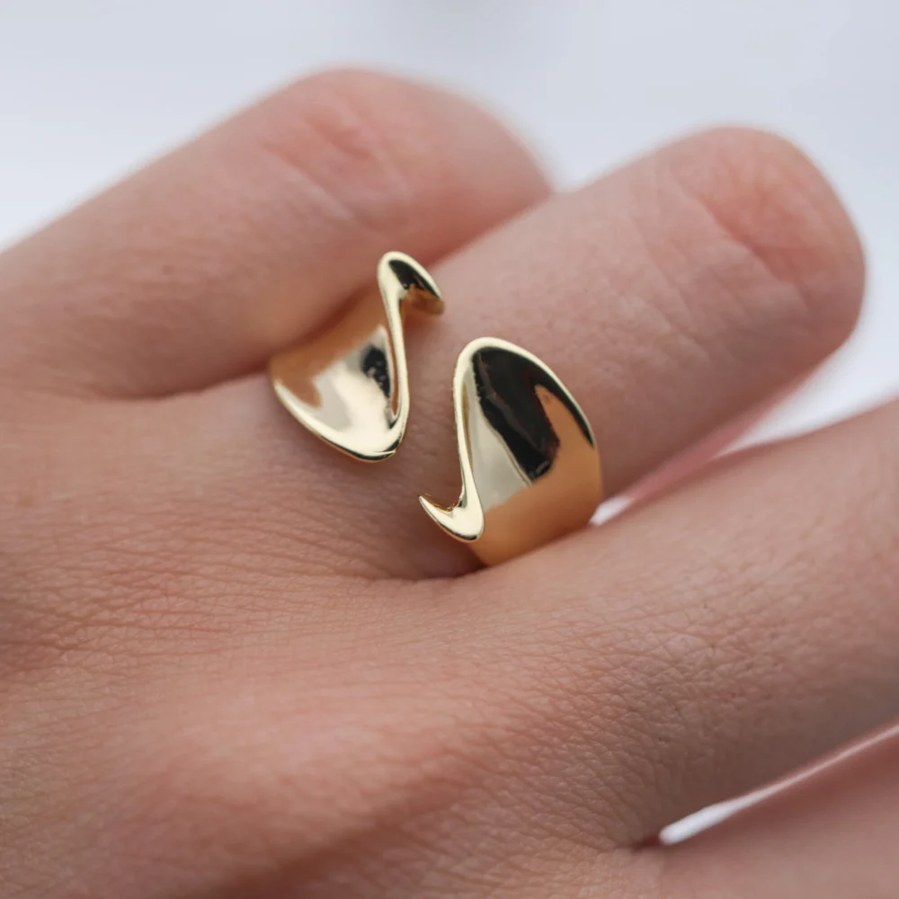 ANILLO ACERO DORADO