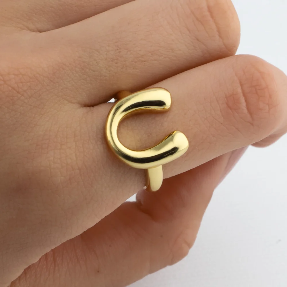 ANILLO ACERO DORADO