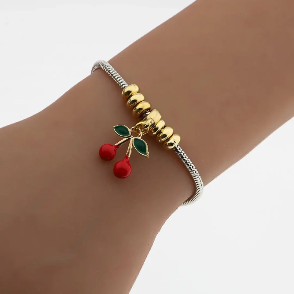 PULSERA ACERO QUIRURGICO CHARMS