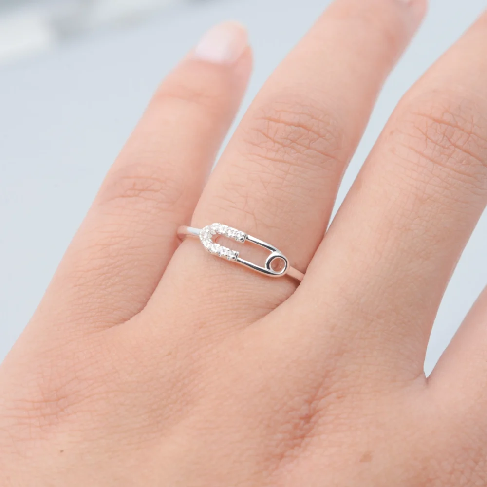 ANILLO ACERO BLANCO MARÍA