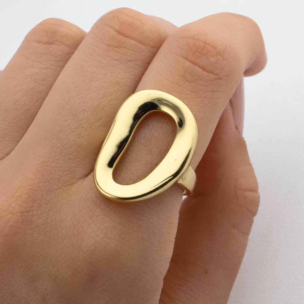 ANILLO ACERO DORADO