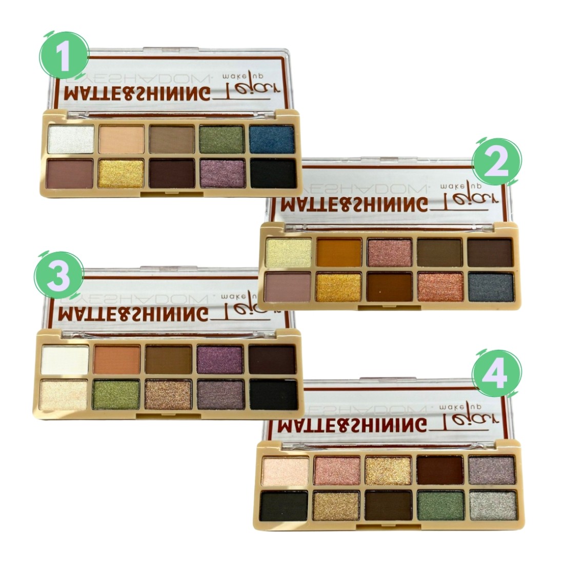 Paleta De Sombras Para Ojos 10 Tonos Tejar Make Up Colors