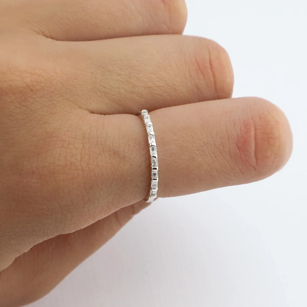 ANILLO ACERO BLANCO