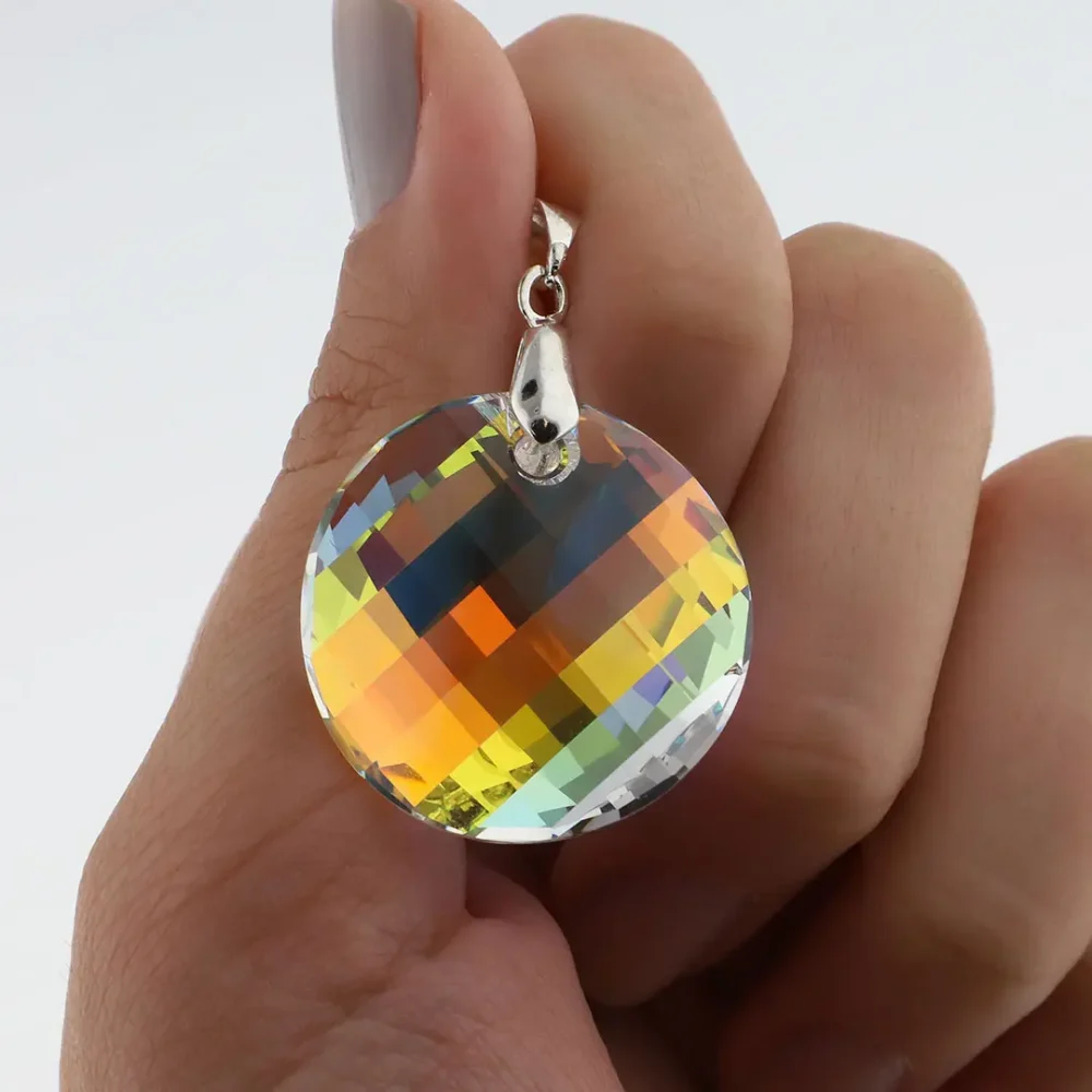 DIJE ACERO BLANCO SWAROVSKI PREMIUM
