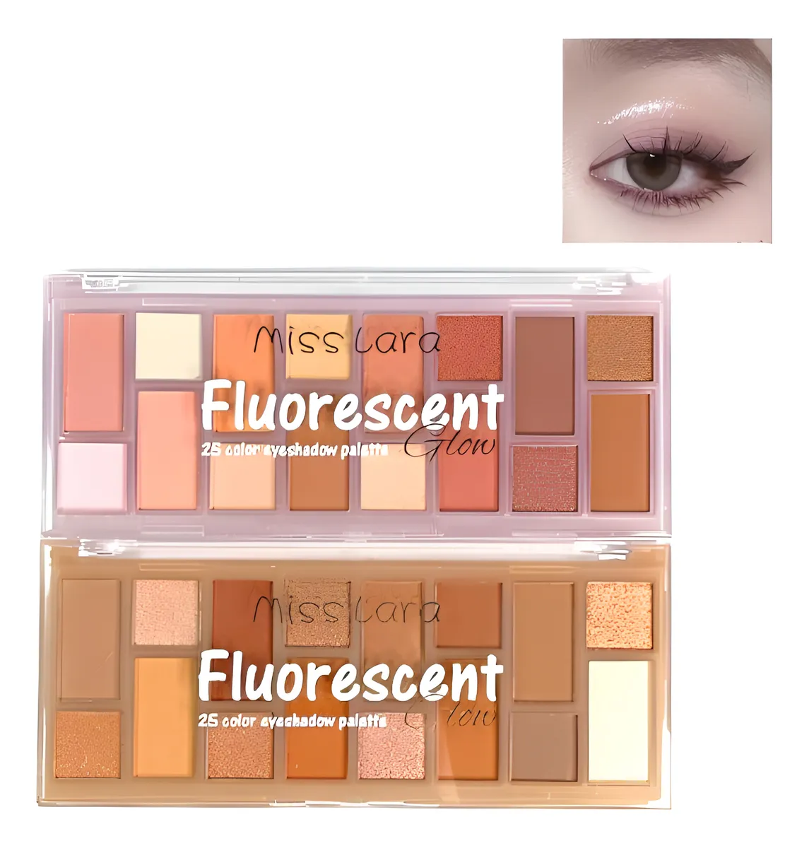 Paleta De Sombras X16 Colores Fluorescent Glow Miss Lara