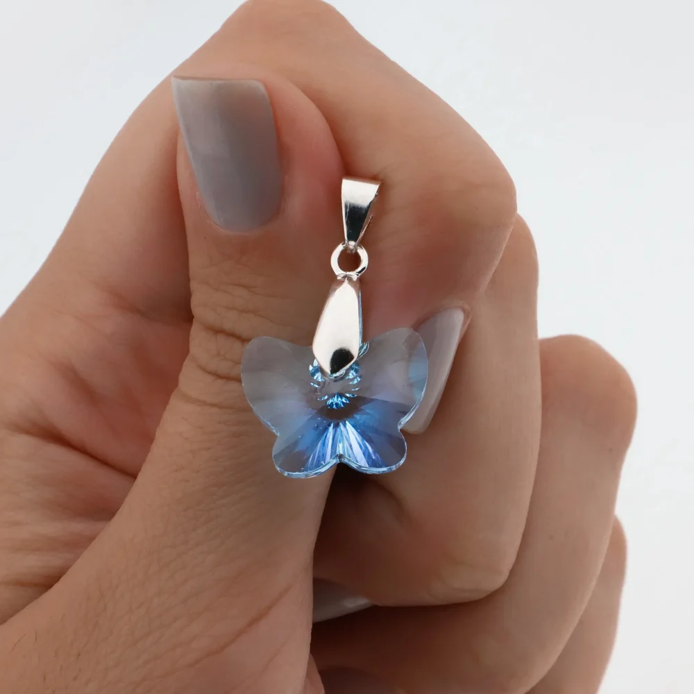 DIJE ACERO BLANCO SWAROVSKI PREMIUM