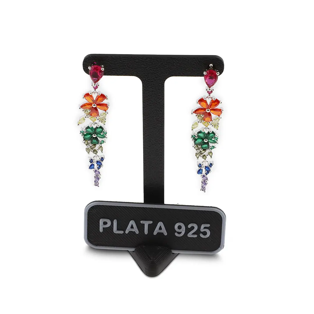 EXHIBIDOR AROS C/PLACA "PLATA 925"