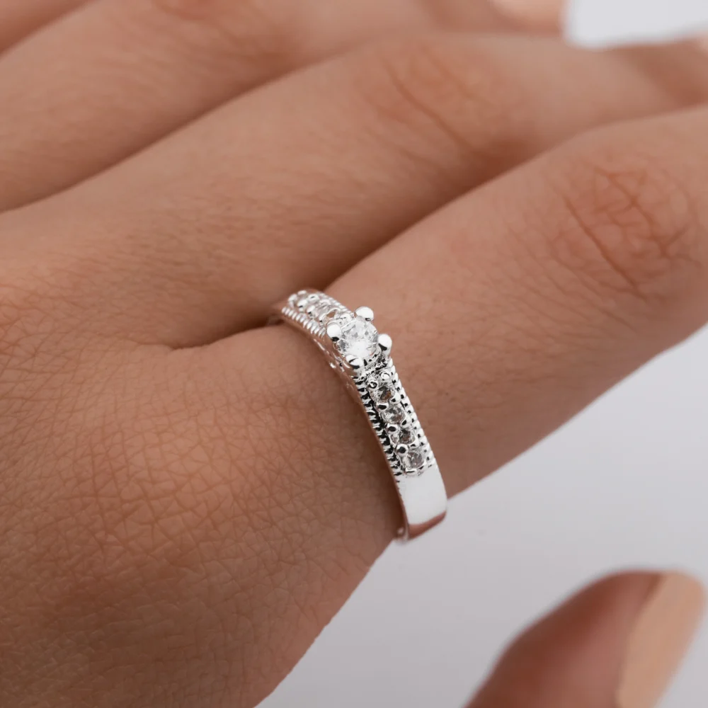 ANILLO ACERO BLANCO PREMIUM