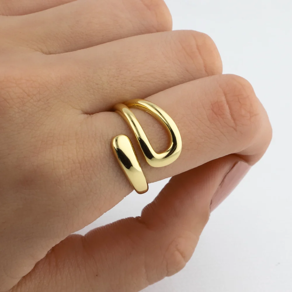 ANILLO ACERO DORADO