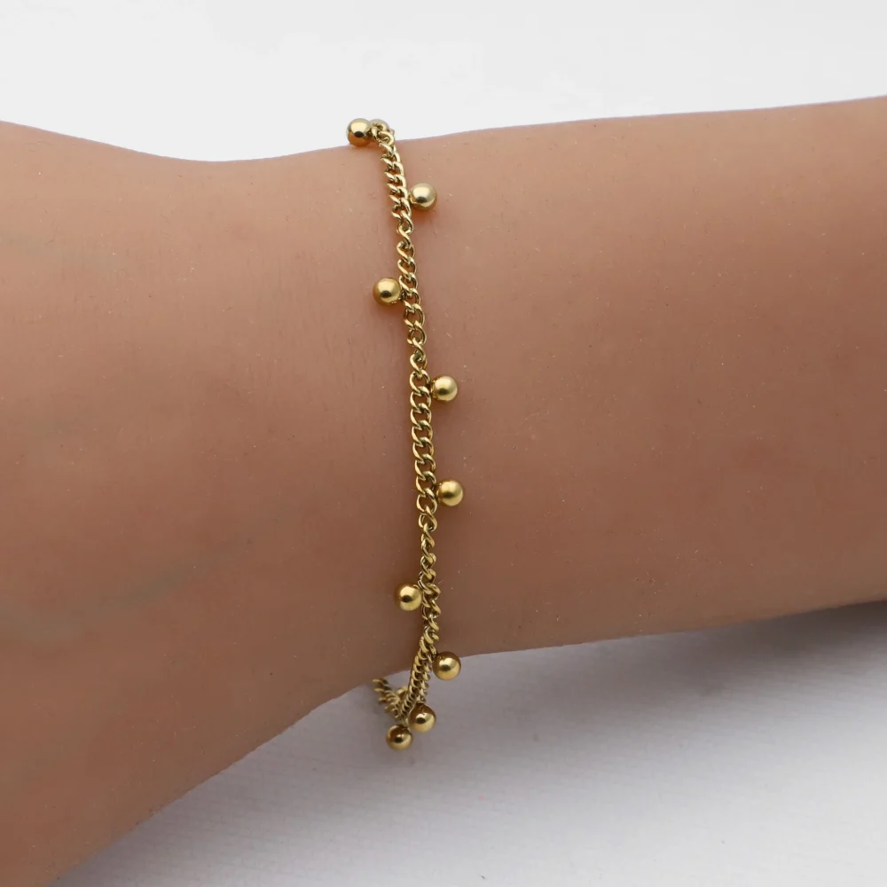 PULSERAS ACERO DORADO