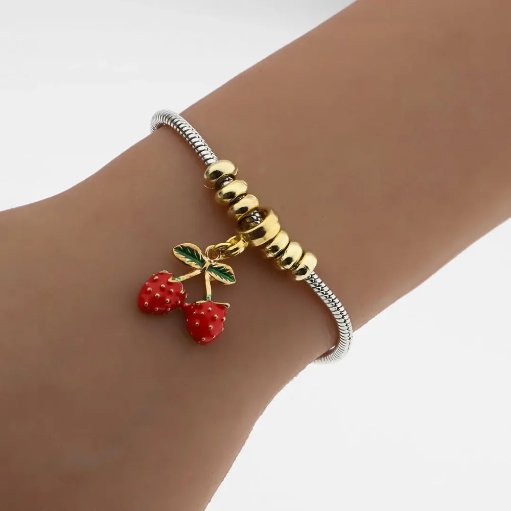 PULSERA ACERO QUIRUGICO CHARMS