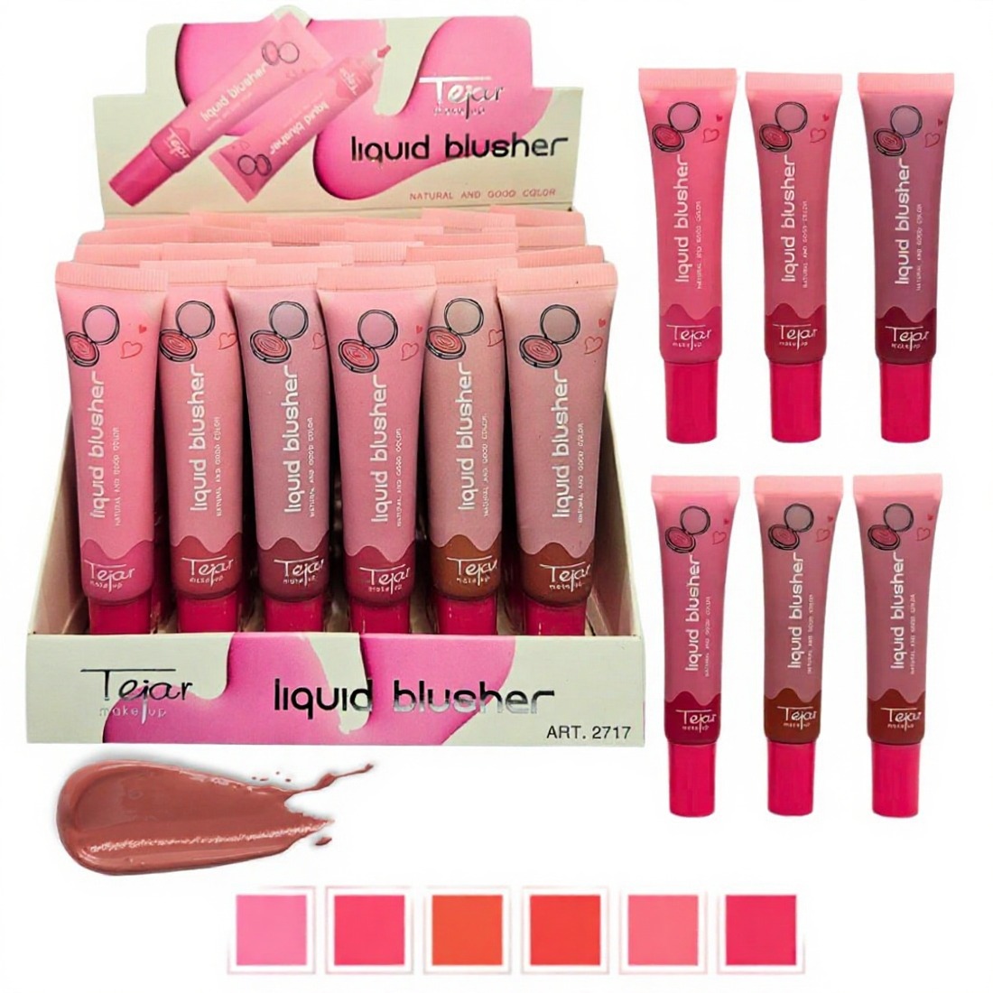 Rubor tejar makeup blusher liquid para el rostro 18ml definir