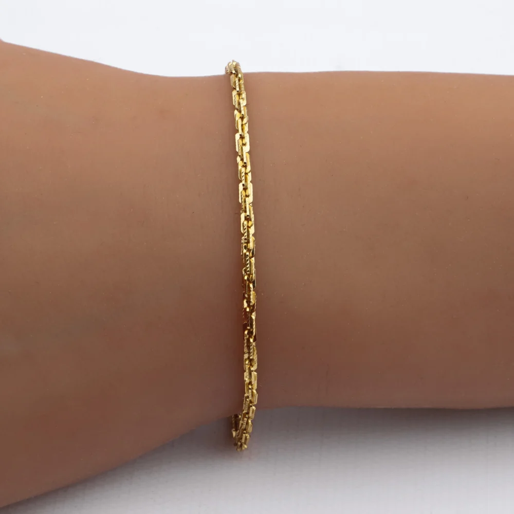 PULSERA ACERO DORADO PREMIUM
