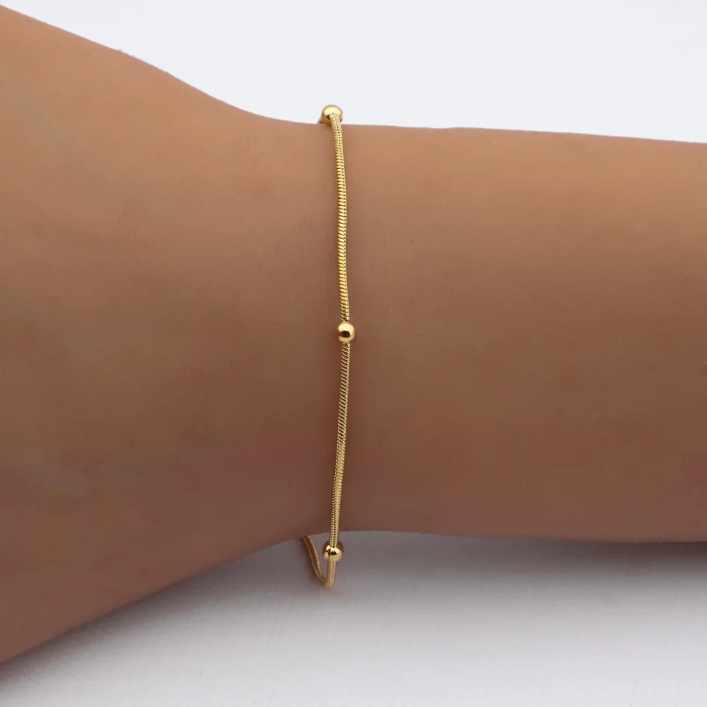 PULSERA ACERO DORADO PREMIUM