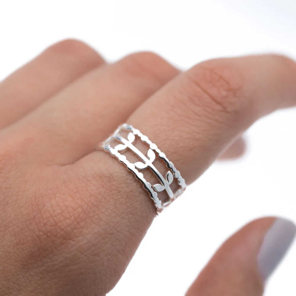 ANILLO ACERO BLANCO TANVI
