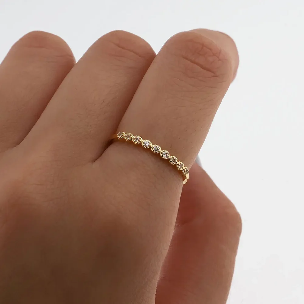 ANILLO ACERO DORADO