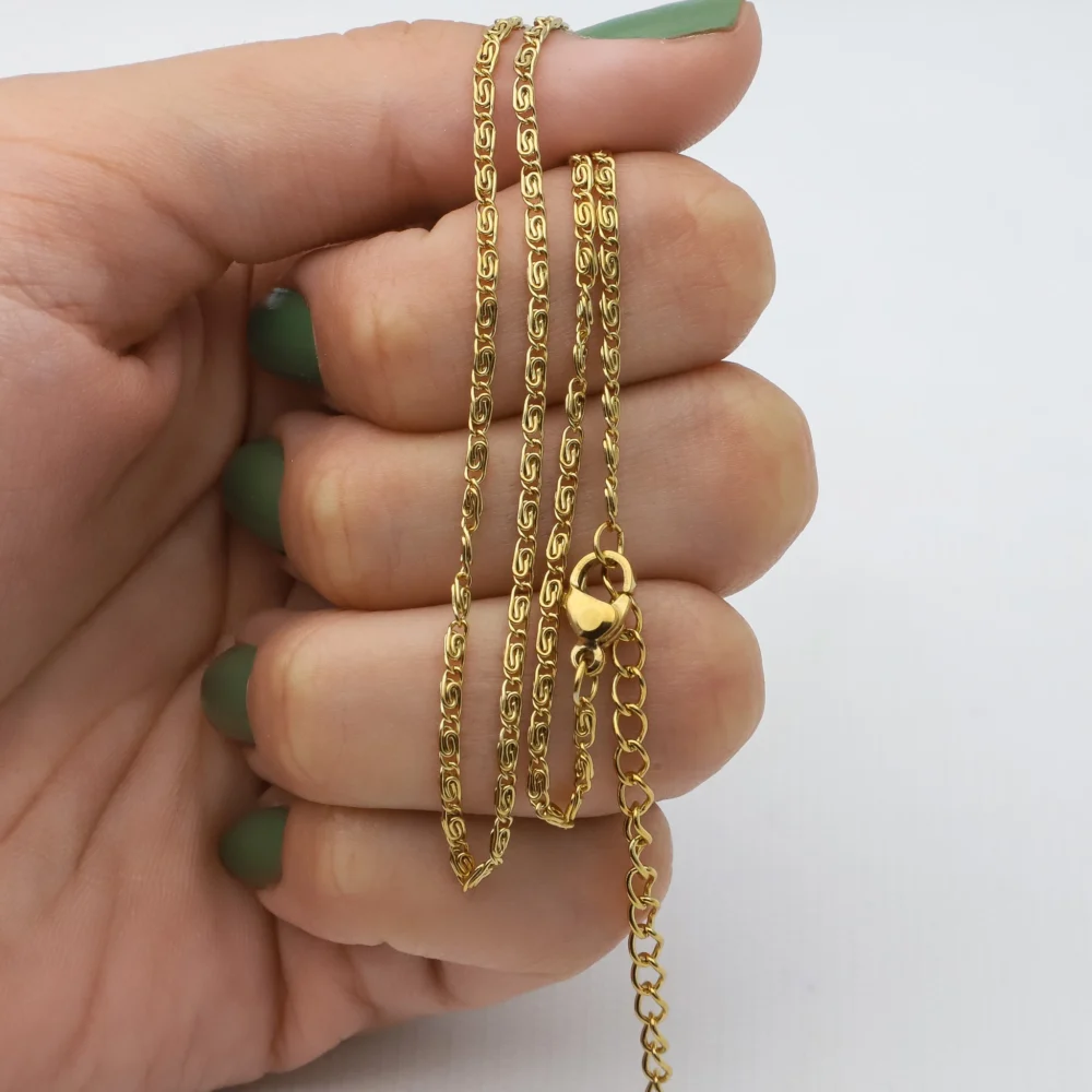 CADENA ACERO DORADO